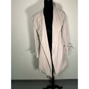 Alfani Petite Cotton Trenchcoat with Bow Sleeves Size Petite Small